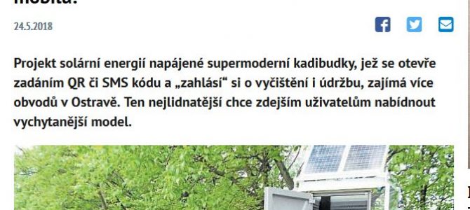 Chytrá TOI opět v médiích Chytrá TOI opět v médiích